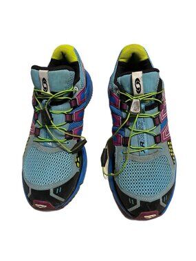Salomon Womens XR Mission 1 Blue Multicolor Trail Running Shoes 327035 Size 7.5